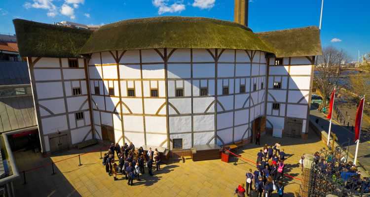 the globe theatre then and now